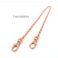 【HA-672】持ち手用チェーン40cm(ローズゴールド・ピンクゴールド)