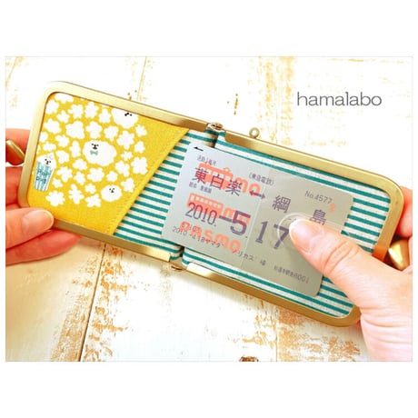 【HA-2231】ナツメひねり口金 7.5cm角型/足長タイプ (ゴールド)