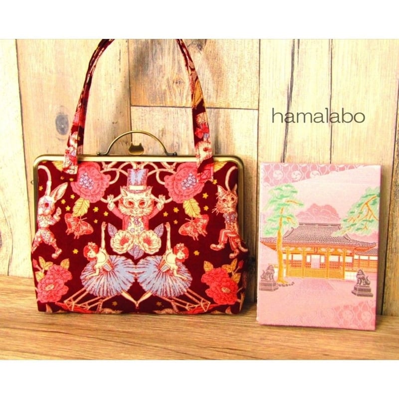 KT-1068】がま口御朱印帳バッグ(2冊収納)の型紙＆レシピ【22cm用