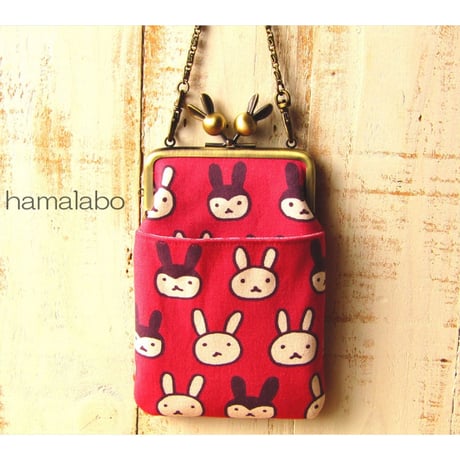 【HA-1698】10cm/角型(ウサギ玉)・アンティークゴールド・カン付き