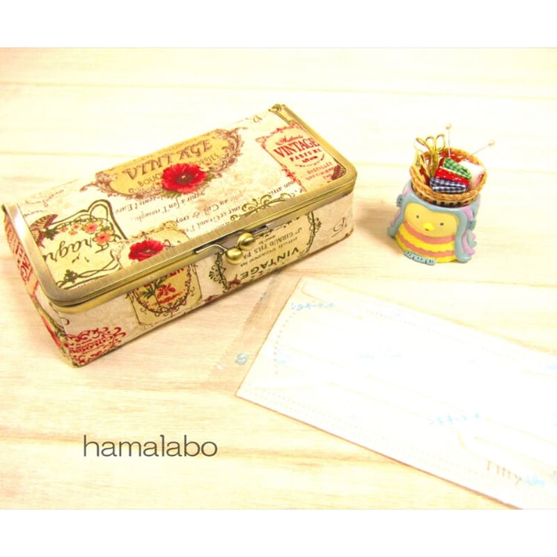 HA-178】<BOX型がま口>専用の口金18.5cm(アンティークゴールド) | Hama