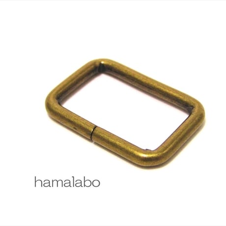 【HA-572】角カン(25mm幅)×4個入り(アンティークゴールド)