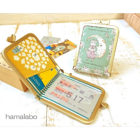 【HA-2012】ハート口金 7.5cm角型/足長タイプ (ブラック)