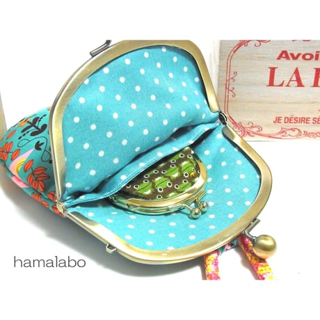 【KT-2006】がま口チョークポーチの型紙＆レシピ【12cm/くし型用】