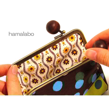 【KT-1058】がま口ティッシュinポーチの型紙＆レシピ【12cm/角型用】