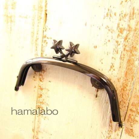 【HA-1970】12.5cm/くし型(メタルスター×ブラック)