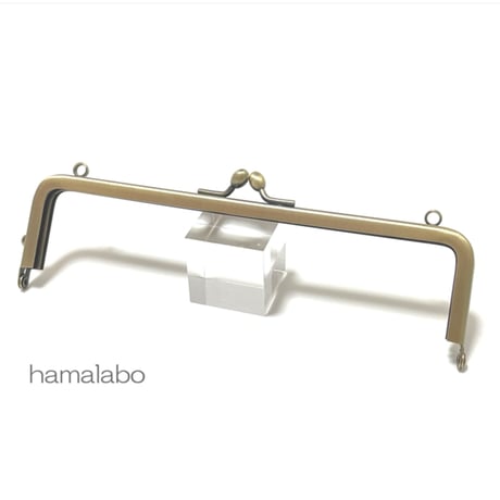 がま口の日セール！今回限りの限定大特価品！【HA-2561】16.5cm口金/(ナツメひねり×アンティークゴールド)・カン付き