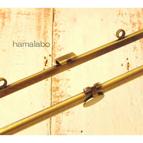 【HA-1785】オコシ式口金18cm/角型(丸型金具×アンティークゴールド)カン付き