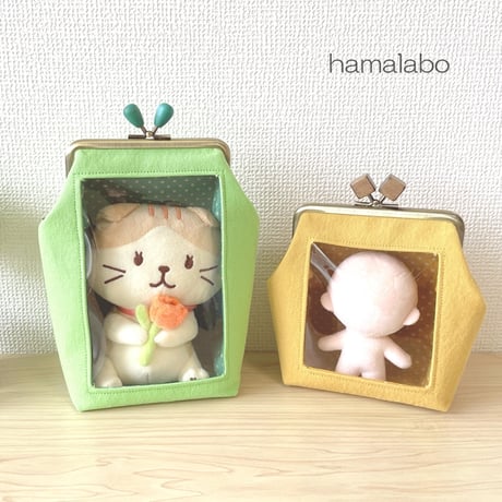 【HA-1210】<横ひねり>12cm/角型の口金(茶色の木オーバル×アンティーク)