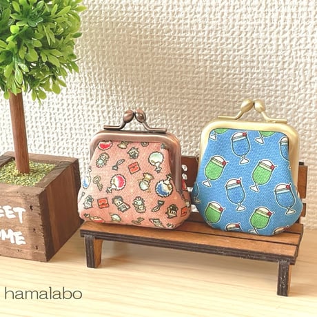 【HA-2502】5.5cm口金(少し足長)/ナツメひねり(ブロンズ)　5本セット