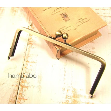 【HA-1892】18cm/角型口金/(アメ玉×アンティークゴールド)