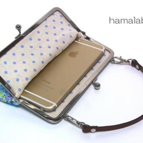 【KT-1007】がま口スマホ＆デジカメケースの型紙＆レシピ【15cm/角型用】