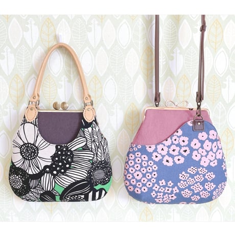 【HA-1801】18cm/角型口金/(新リボン×ブラック)