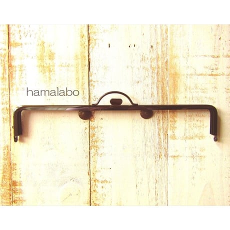 【HA-1620】持ち手付きの押し口金25.5cm/角型(ブラック)-扇子入れ用-