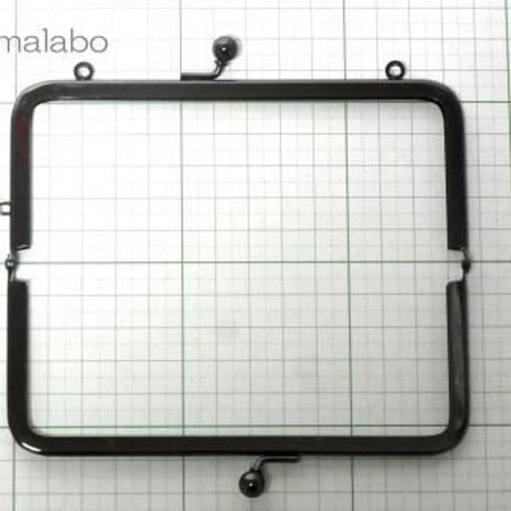 【HA-1393】13.5cm/角型口金(ブラック)カン付き