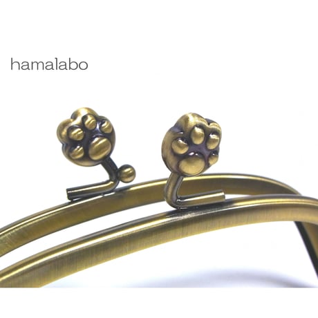 【HA-199】12.5cm/くし型(肉球)・アンティークゴールド