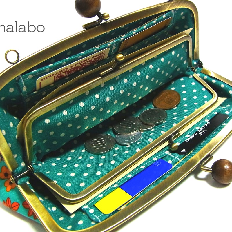 KT-2010】親子がま口の長財布の型紙＆レシピ【19cm用】 | Hamalabo-2nd