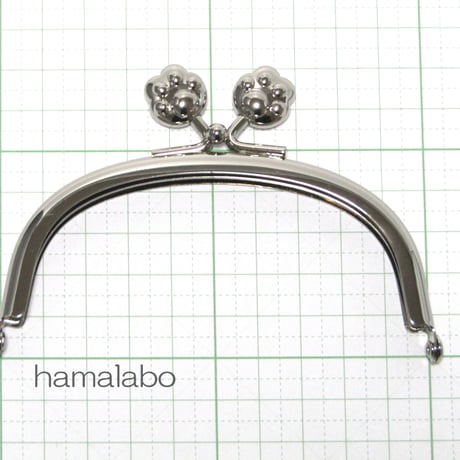 【HA-1103】10cm/くし型(肉球)・シルバー