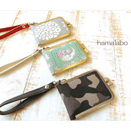【HA-2013】ハート口金 7.5cm角型/足長タイプ (アンティークゴールド)