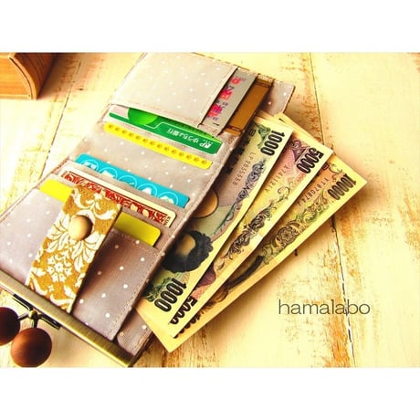 <廃盤予定>【HA-1734】12cm浮き足口金/(スモーク玉レッド×シルバー)