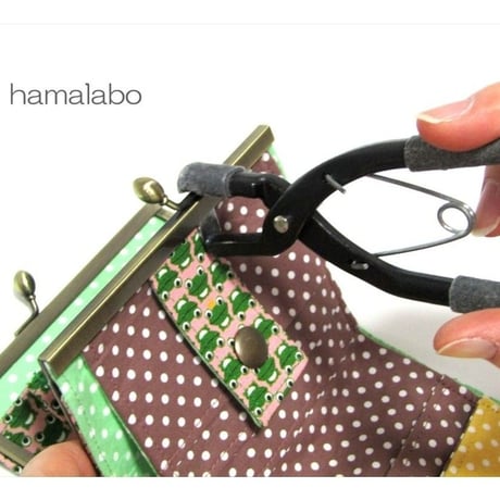 【KT-2043】がま口二つ折り財布の型紙＆レシピ【12cm浮き足用】