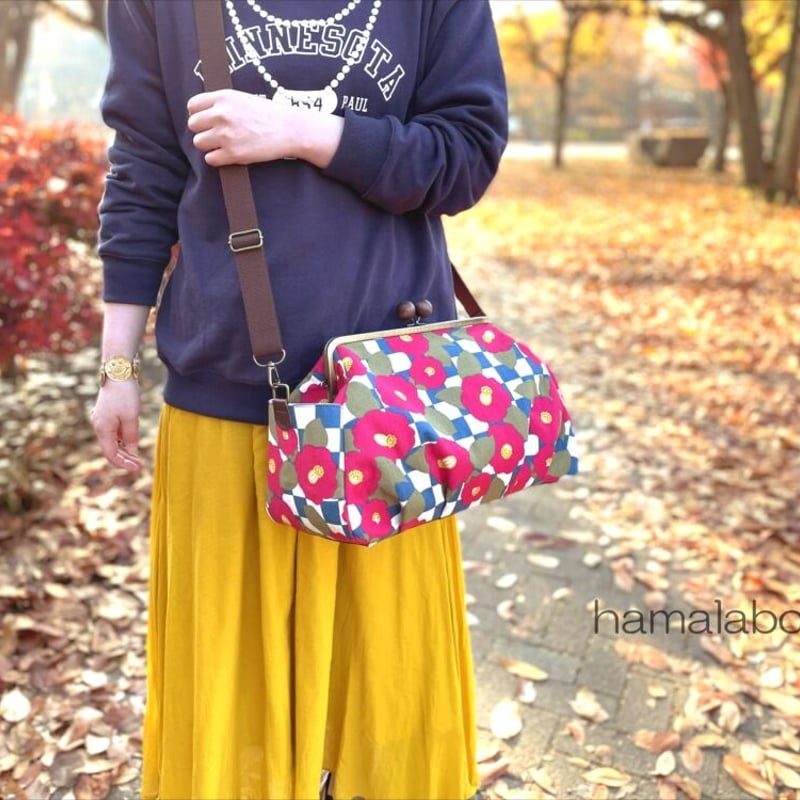 KT-2113】<特大サイズ>タック入りがま口バッグの型紙＆レシピ