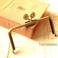 【HA-1765】12cm/角型(肉球×アンティークゴールド)