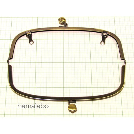 【HA-1101】20.4cm/くし型(肉球/アンティークゴールド)・兼用カン付き