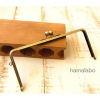 【HA-124】22cm/角型(アメ玉×アンティークゴールド)