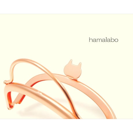 廃盤大特価セール！【HA-b1212】ネコ型タイプ！持ち手付きの押し口金10cm/くし型(ソフトピンク)