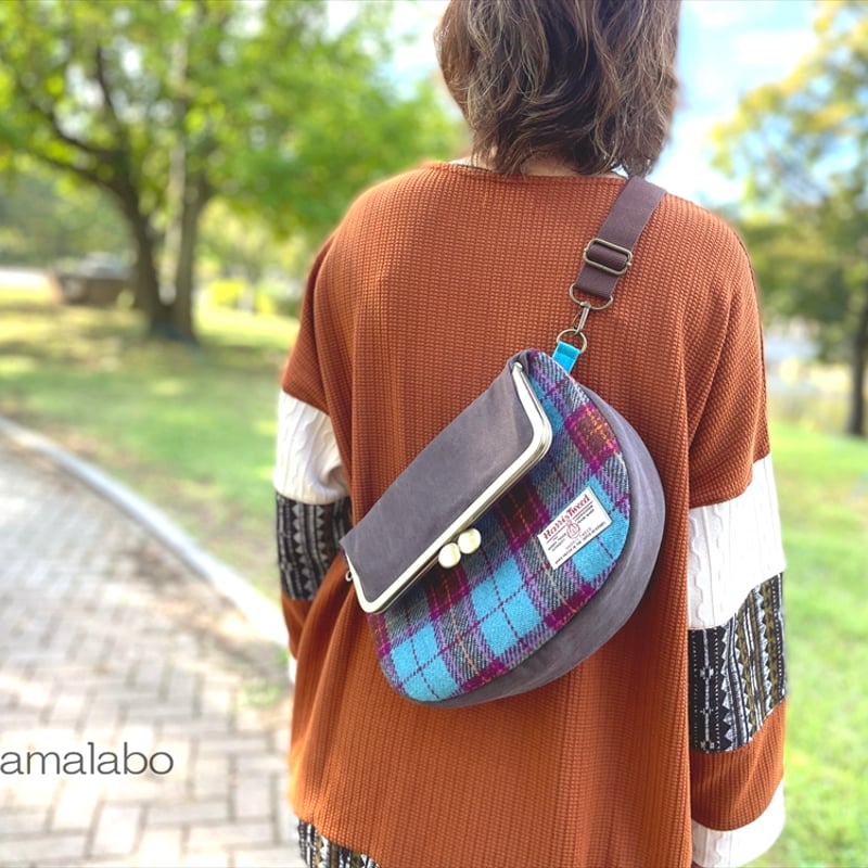 がま口バッグ かわいい ねこ型ポケット がま口ショルダー