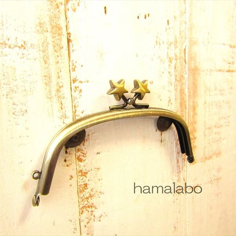 【HA-1969】12.5cm/くし型(メタルスター×アンティークゴールド)