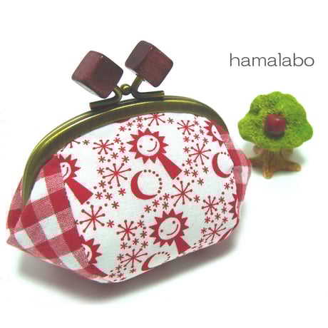 【HA-1955】碁石口金/10cmくし型(ブラック)