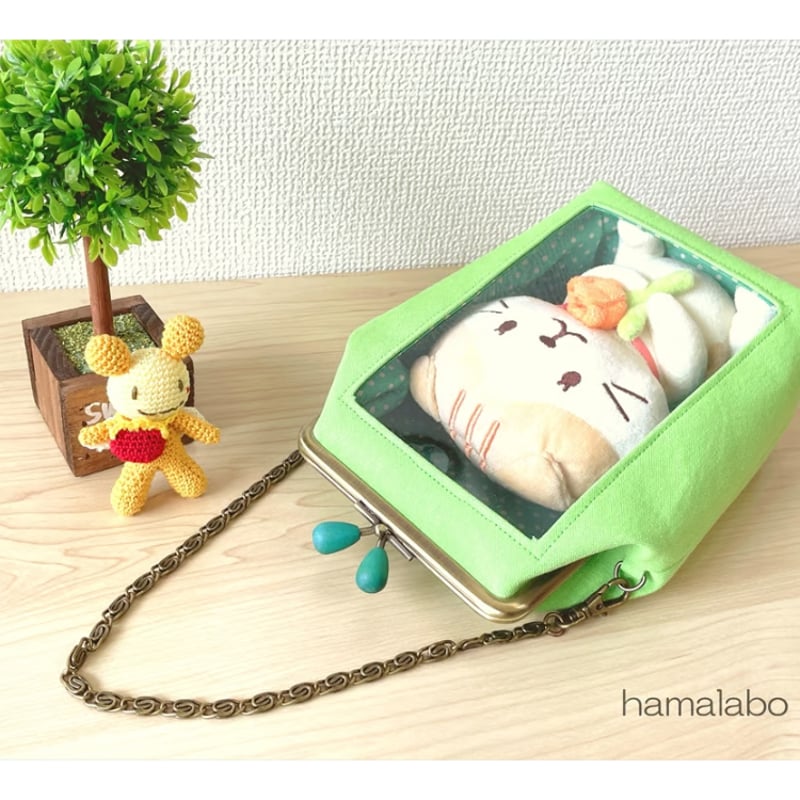 KT-2141】通常サイズ版！推しぬい用がま口ポーチ(ショルダー可能)の