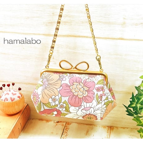 在庫調整で今だけ50％引き！【KT-1053】がま口ミニ俵型ポーチの型紙＆レシピ【13.5cm用】