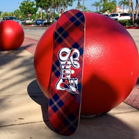 TEAM RED TARTAN CHECK  DECK  [MADE IN USA]