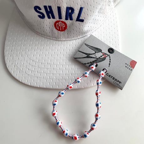 CATERPP X SHIRL コラボ 6パネルキャップ ROYAL BLUE[替用柄入りアジャスターコード1個付属]