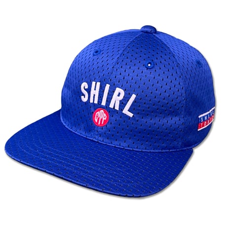 CATERPP X SHIRL コラボ 6パネルキャップ ROYAL BLUE[替用柄入りアジャスターコード1個付属]