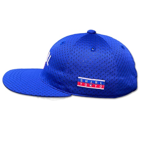 CATERPP X SHIRL コラボ 6パネルキャップ ROYAL BLUE[替用柄入りアジャスターコード1個付属]