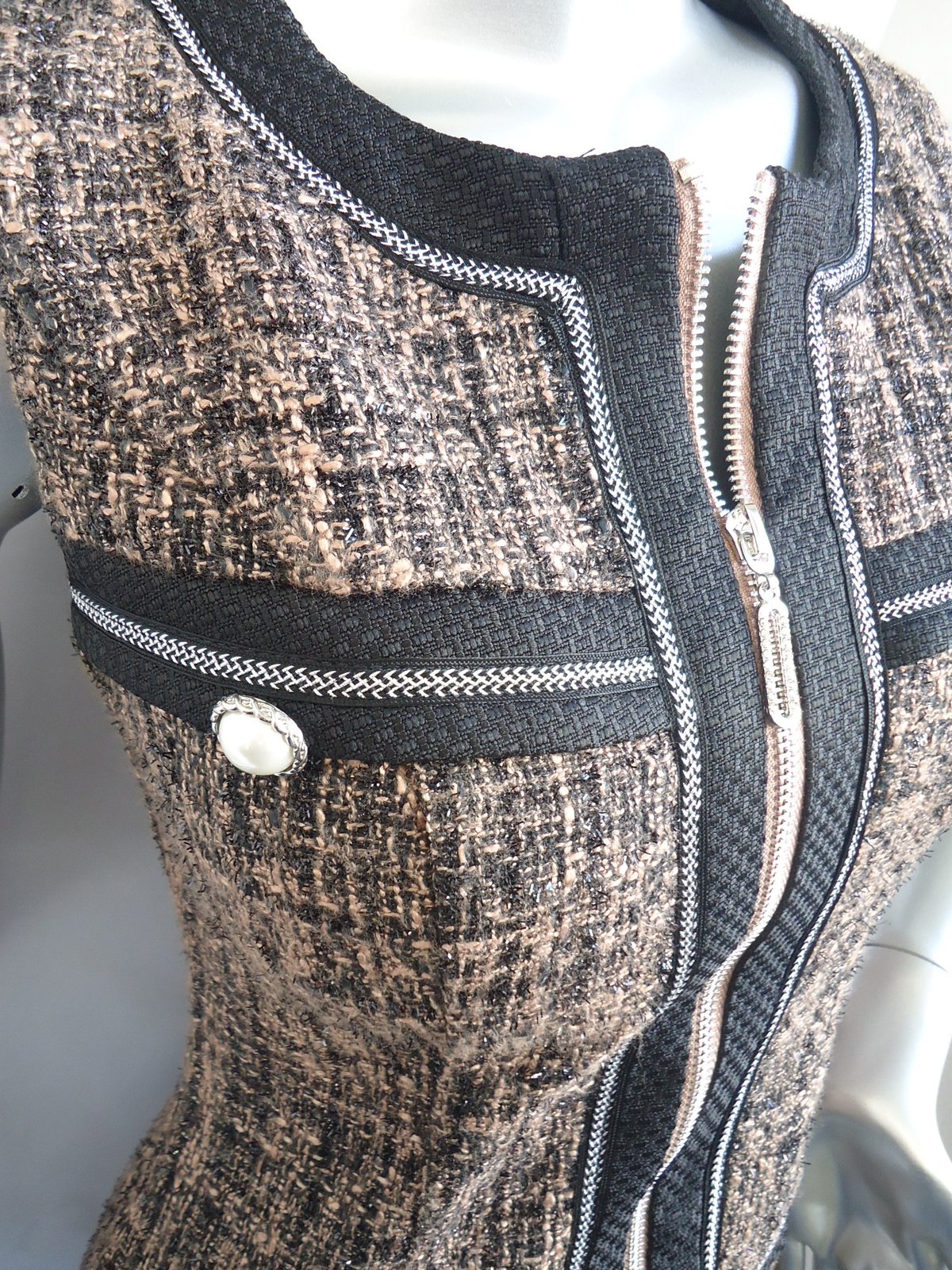 前ジップツイードワンピース☆S・M＜101494＞ | W.PLUME