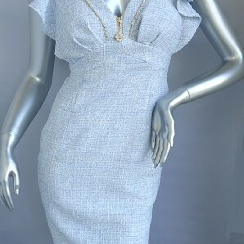 フナコ　オブリ　ツイードワンピース　フリーサイズ FRAY I.D ＼週末限定12%OFF／即日発送/FRAY フレイアイディー