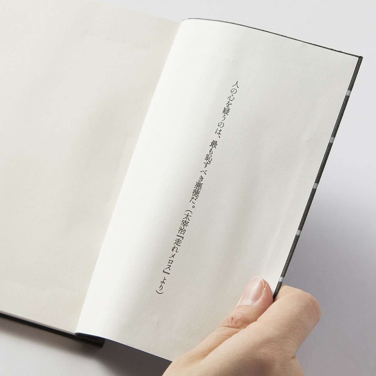 和綴じノート（文庫本サイズ）太宰治 走れメロス | 文學堂