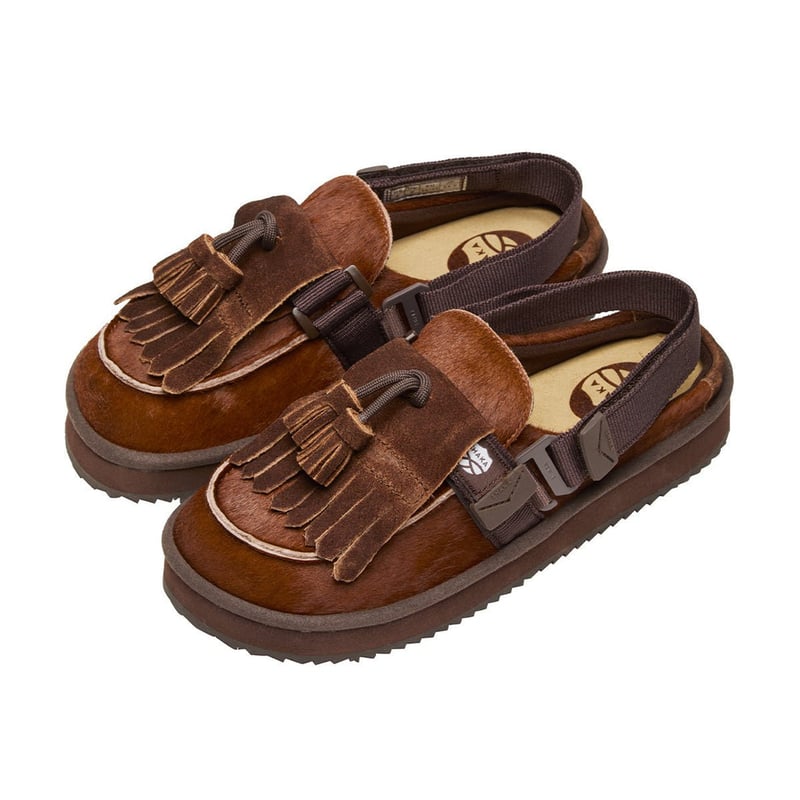SHAKA】MOC MULE TASSEL COWHAIR キルトタッセル付きミュール