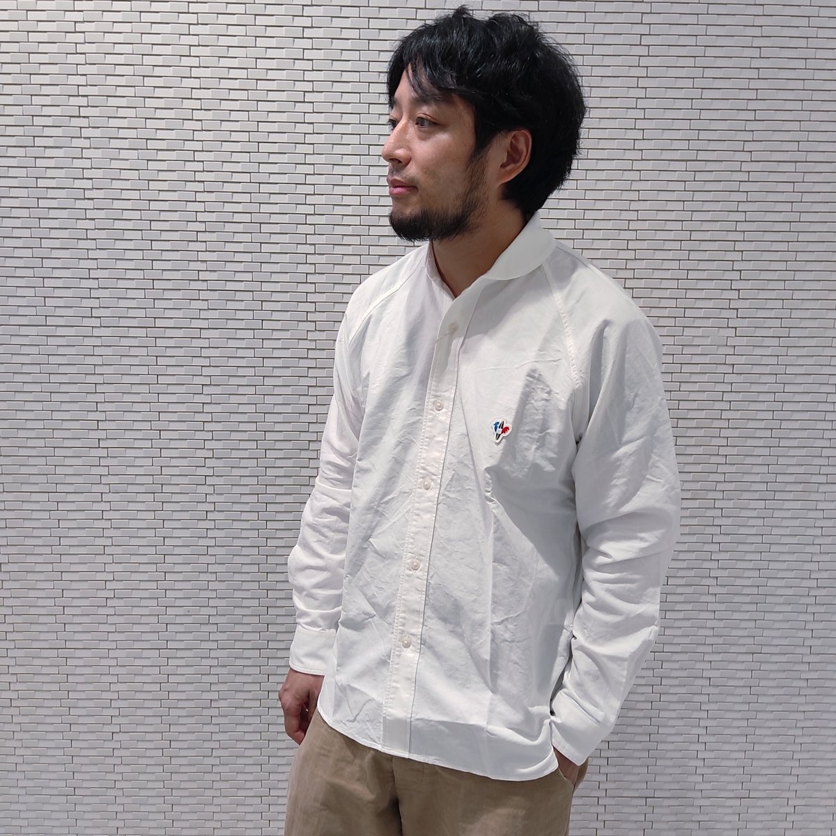 MxaMara 白いシャツやサンダルにあう Aeroso1234 skirt 関送込 ARVOR MAREE】SAILOR L/S SHIRT/WHITE | bliss-fuk