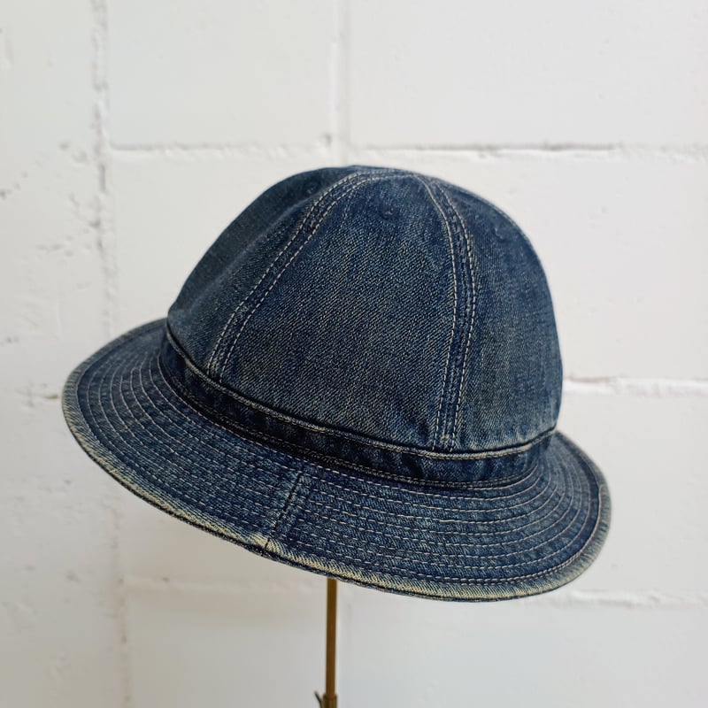 HIGHER ハイヤー セルヴィッチ デニム パネル6 ハット ☆美品☆ HIGHER（ハイアー） セルヴィッチデニムパネル6 / メンズ ワーク