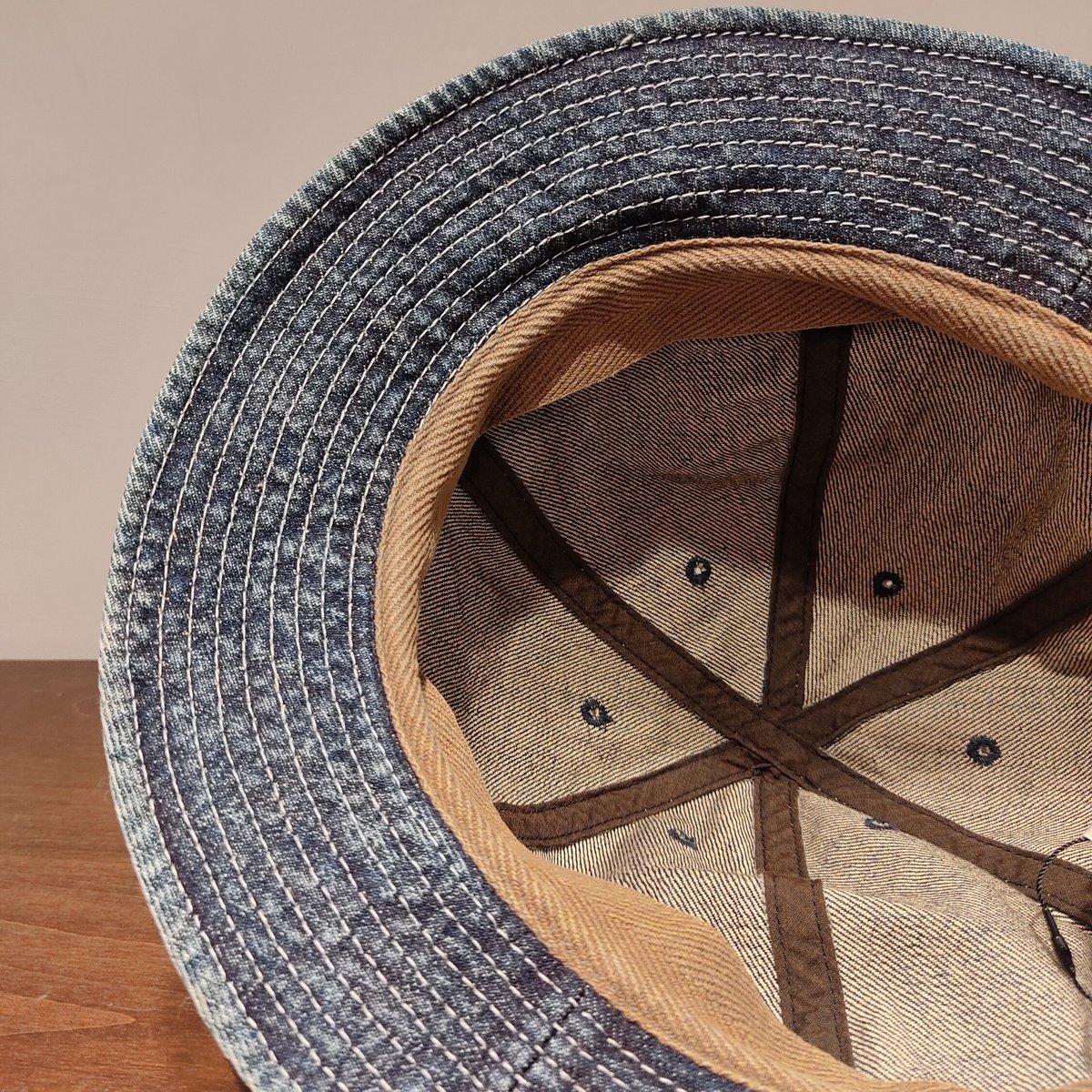 HIGHER】SELVEDGE DENIM HAT ハイヤー セルヴィッジデニム6パネル(H