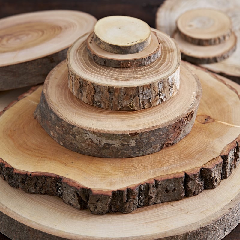 輪切りプレート各種(厚さ10㎜〜30㎜、φ40㎜〜400㎜ ) | 間伐材工房 元