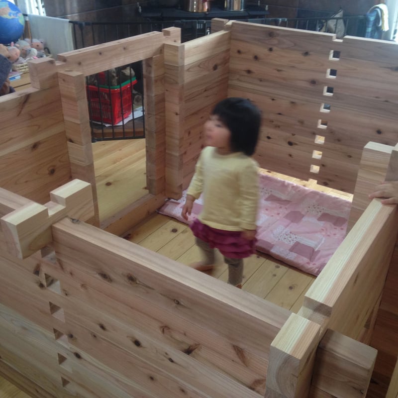 積み木ログ 【ヤシ】 知育玩具 大型玩具 おもちゃ 秘密基地 ミニログ