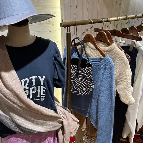 パフスリーブトップス/ロゴTシャツ/#2339007