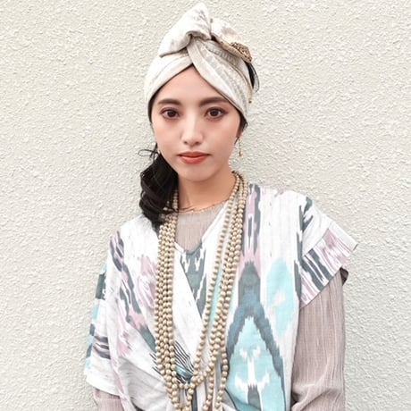 ターバン　数秒でまとまるヘアアレンジ　qppA ®︎ x AnotherImportantCulture コラボ